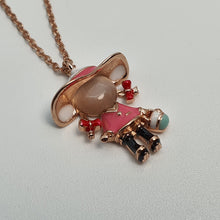 Load image into Gallery viewer, Rose Gold Little Girl Necklace, Sterling Silver