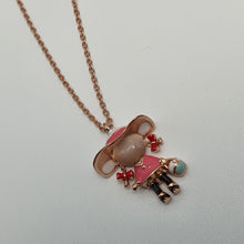 Load image into Gallery viewer, Rose Gold Little Girl Necklace, Sterling Silver