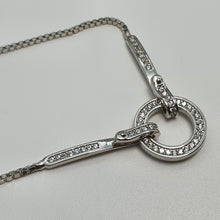 Load image into Gallery viewer, Round Cubic-zirconia Charm Bracelet, Sterling Silver