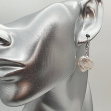 Load image into Gallery viewer, Freshwater Coin Pearl Hook Earrings, Sterling Silver