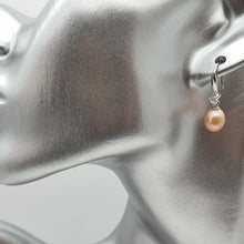 Load image into Gallery viewer, Multi_coloured Freshwater Pearl Hook Earrings, Sterling Silver