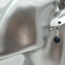 Load image into Gallery viewer, Multi_coloured Freshwater Pearl Hook Earrings, Sterling Silver