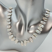 Load image into Gallery viewer, Freshwater Coin Pearl Silk Strand, Sterling Silver