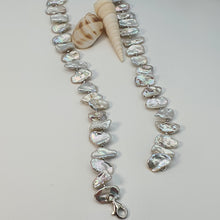 Load image into Gallery viewer, Freshwater Coin Pearl Silk Strand, Sterling Silver