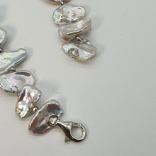 Load image into Gallery viewer, Freshwater Coin Pearl Silk Strand, Sterling Silver