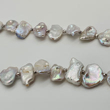 Load image into Gallery viewer, Freshwater Coin Pearl Silk Strand, Sterling Silver