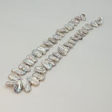 Load image into Gallery viewer, Freshwater Keshi Pearl Silk Strand, Sterling Silver