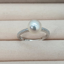 Load image into Gallery viewer, Round Freshwater Pearl Ring, Sterling Silver