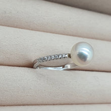 Load image into Gallery viewer, Round Freshwater Pearl Ring, Sterling Silver