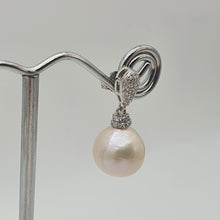 Load image into Gallery viewer, Edison Baroque Pearl luxurious Earrings, Sterling Silver