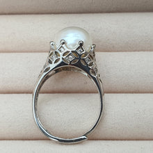 Load image into Gallery viewer, Large Freshwater Cultured Pearl Ring, Sterling Silver