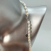 Load image into Gallery viewer, Feshwater Cultured Pearl Strand With Pendant , Sterling Silver Fower Clasp