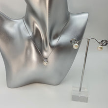 Load image into Gallery viewer, Freshwater Cultured Pearl Bridal Set, Sterling silver