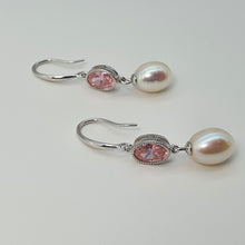 Load image into Gallery viewer, Freshwater Cultured Pearl pink Set, Sterling silver