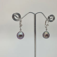 Load image into Gallery viewer, Edison Baroque Pearl Antique Hook Earrings, Sterling Silver