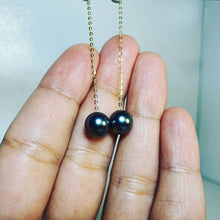 Load image into Gallery viewer, Tahitian Pearl Earrings, Yellow Gold