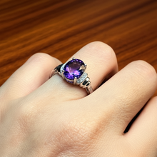 Load image into Gallery viewer, Amethyst Gemstone Jewellery set, Sterling Silver
