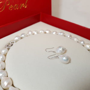 Large Barouqe Pearl Set, Sterling Silver