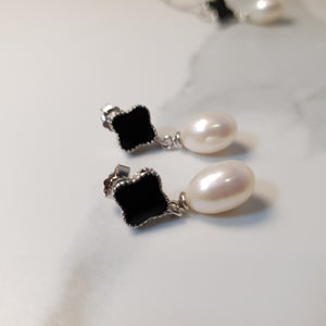 Freshwater Drop Cultured Pearl Earrings, Sterling Silver