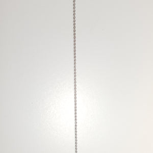 Single O Link Chain, 18k White Gold