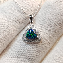 Load image into Gallery viewer, Opal Pendant + Chain, Sterling Silver
