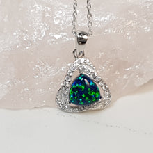 Load image into Gallery viewer, Opal Pendant + Chain, Sterling Silver
