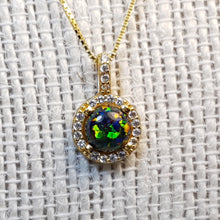 Load image into Gallery viewer, Opal Pendant &amp; Chain, Sterling Silver
