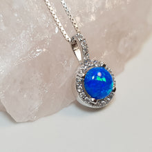 Load image into Gallery viewer, Opal Pendant &amp; Chain, Sterling Silver
