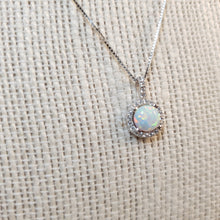 Load image into Gallery viewer, Opal Pendant &amp; Chain, Sterling Silver
