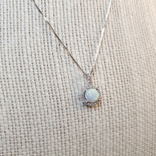 Load image into Gallery viewer, Opal Pendant &amp; Chain, Sterling Silver
