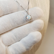 Load image into Gallery viewer, Opal Pendant &amp; Chain, Sterling Silver
