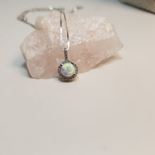 Load image into Gallery viewer, Opal Pendant &amp; Chain, Sterling Silver
