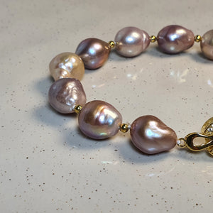 Freshwater Cultured Pearl Bracelet, Sterling Silver