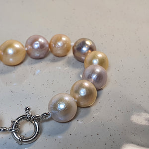 Freshwater Cultured Pearl Bracelet, Sterling Silver