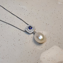 Load image into Gallery viewer, Freshwater Drop Pearl Necklace &amp; Earrings Set, Sterling Silver
