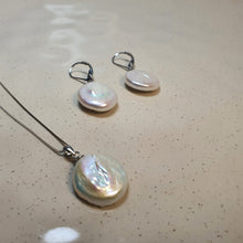 Load image into Gallery viewer, Freshwater Coin Pearl Set, Sterling Silver

