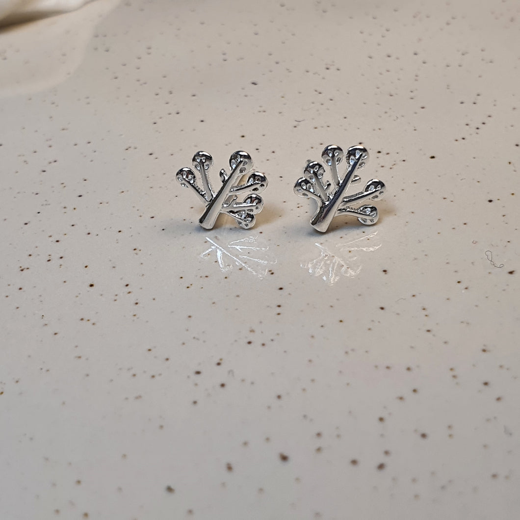 Tree of Life Stud, Sterling Silver