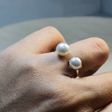 Load image into Gallery viewer, Double Freshwater Pearl, Sterling Silver
