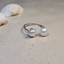 Load image into Gallery viewer, Double Freshwater Pearl, Sterling Silver
