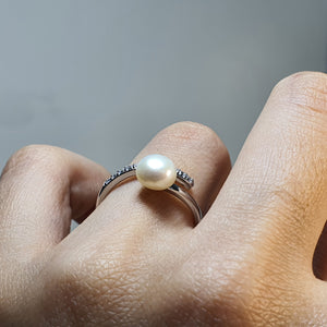 Freshwater Pearl Ring,Sterling Silver