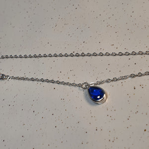 Evil Eye necklace, Sterling Silver