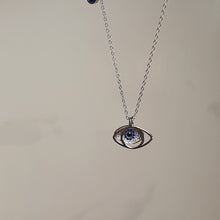 Load image into Gallery viewer, Evil Eye necklace, Sterling Silver
