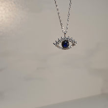 Load image into Gallery viewer, Icon Evil Eye Necklace, Sterling Silver
