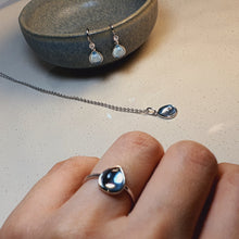 Load image into Gallery viewer, Natural Blue Topaz Set, Sterling Silver
