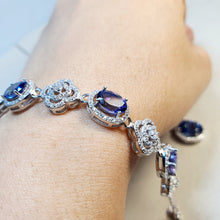 Load image into Gallery viewer, Natural Tanzanite Set, Sterling Silver
