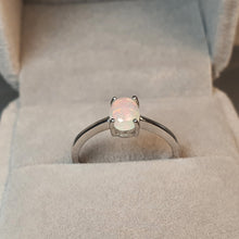 Load image into Gallery viewer, Natural Light Opal Ring, Sterling Silver
