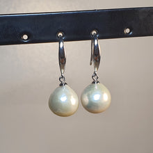 Load image into Gallery viewer, Large Freshwater Baroque Pearl Earrings, Sterling Silver
