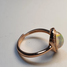 Load image into Gallery viewer, Vintage Style Natural Opal Ring, Sterling Silver
