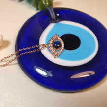 Load image into Gallery viewer, Icon Evil Eye Necklace, Sterling Silver
