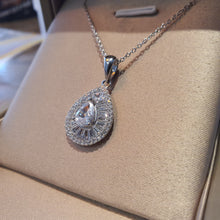 Load image into Gallery viewer, Tear-drop Pendant &amp; Chain, Sterling Silver
